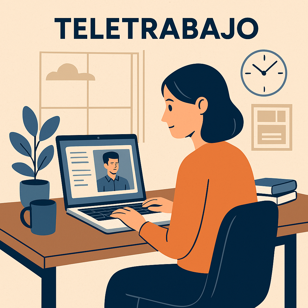 Ilustración sobre las mejores apps para teletrabajo desde casa